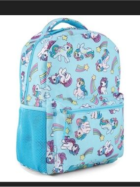 My Little Pony Light Blue & Rainbow Backpack